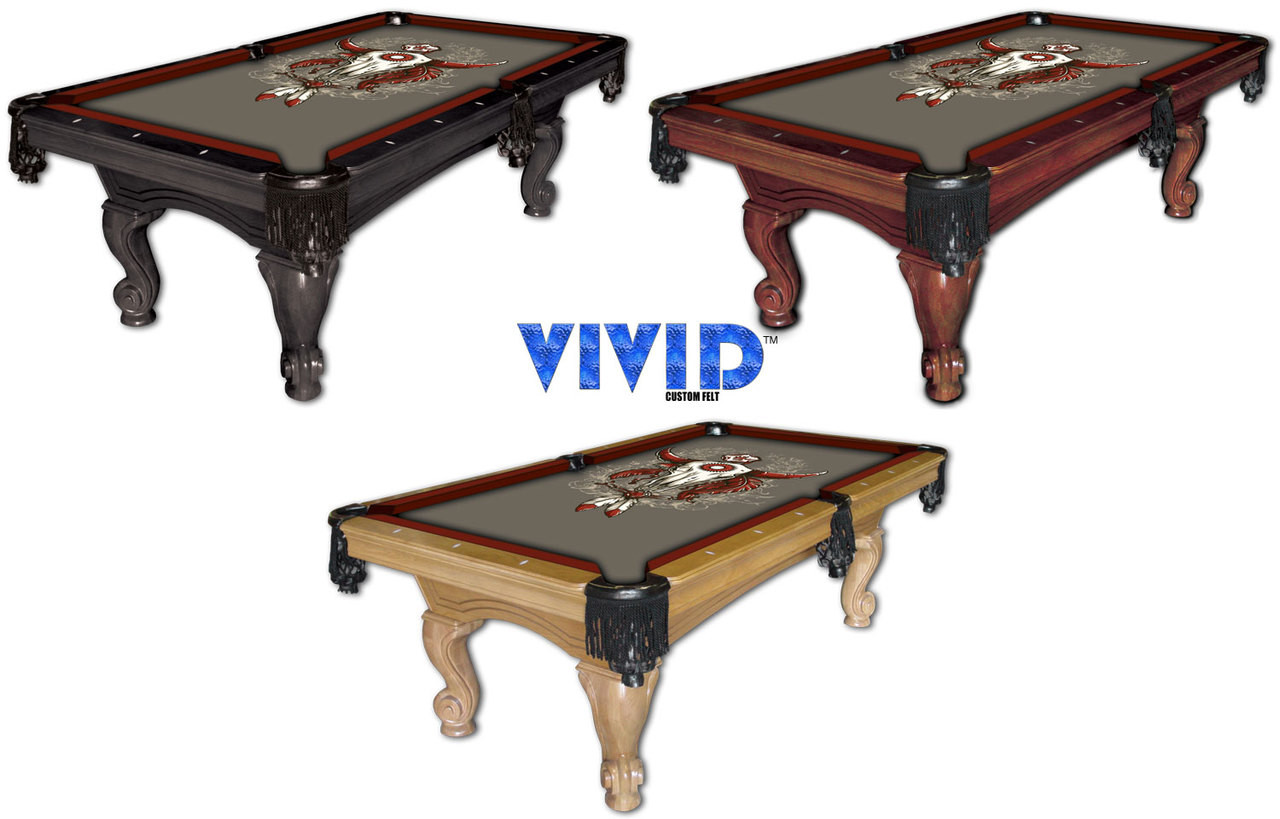 VIVID Sacred Bull 7'/8' Pool Table Felt