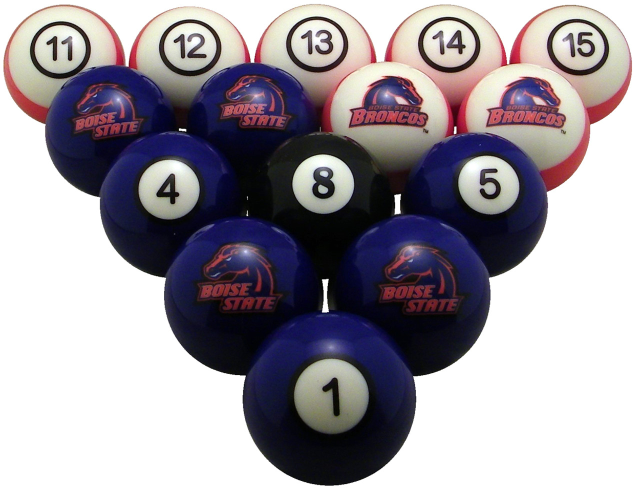 Boise State Broncos Numbered Billiard Ball Set