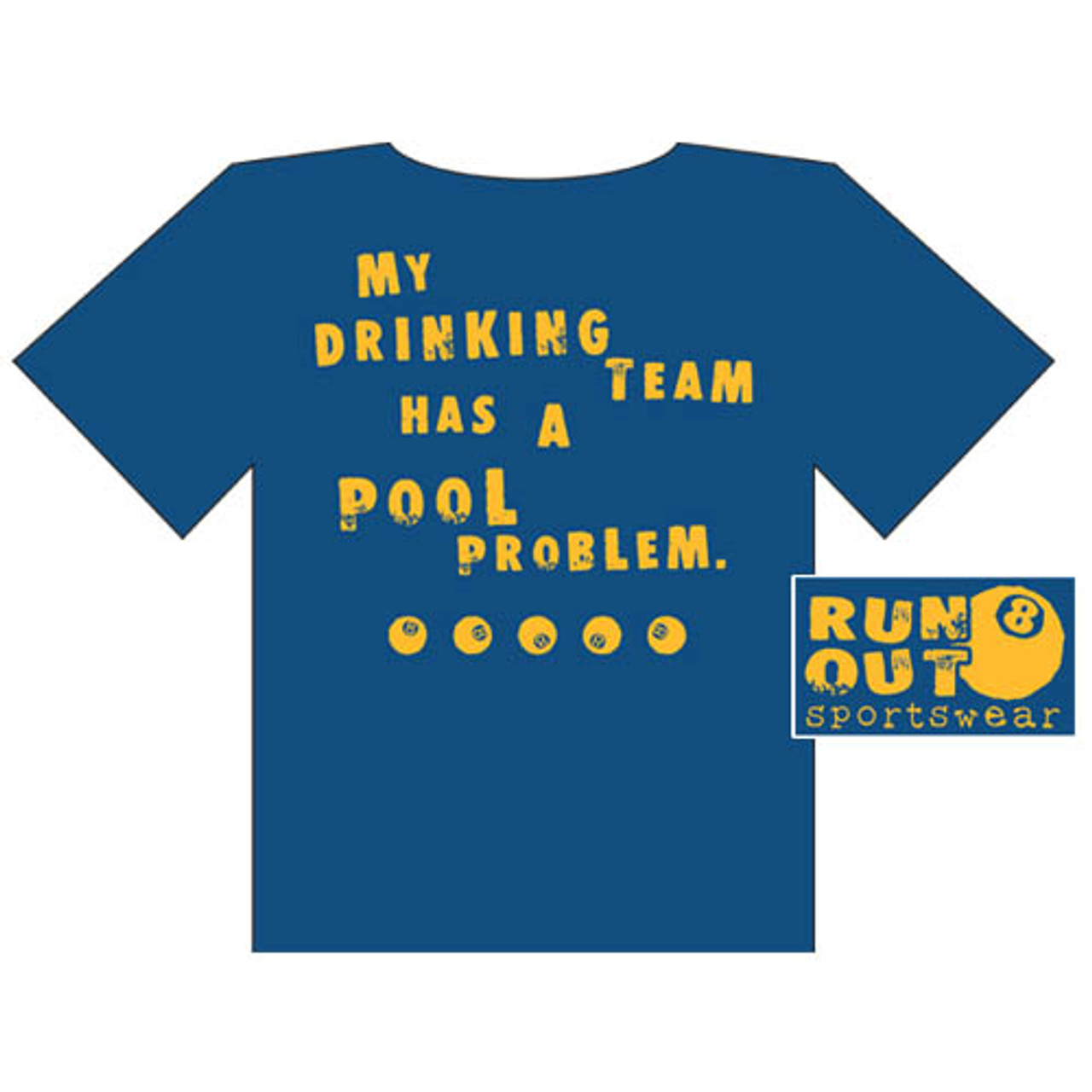 "Drinking Team" T-Shirt, Blue