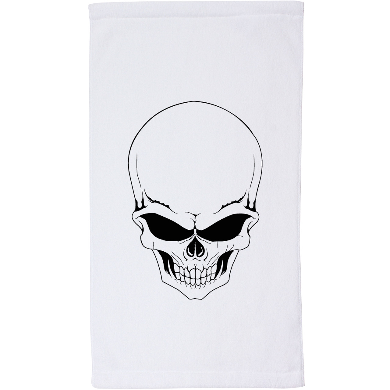 Skull Plush Microfiber Velour Towel