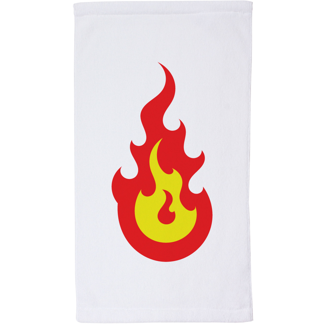 Flames Plush Microfiber Velour Towel