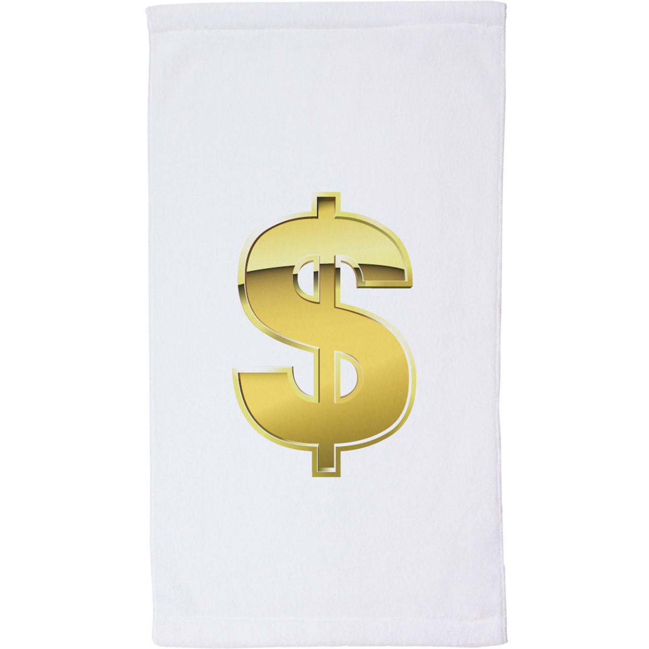 Dollar Sign Plush Microfiber Velour Towel