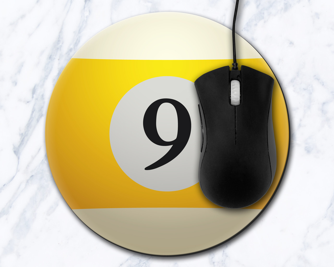 Nine Ball 8 inch Round Mousepad