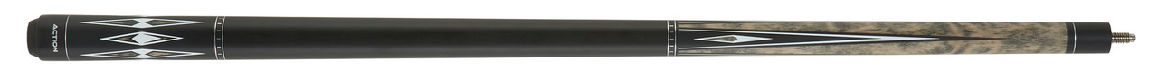 Action Classic Grey w/ Black & White Points Pool Cue