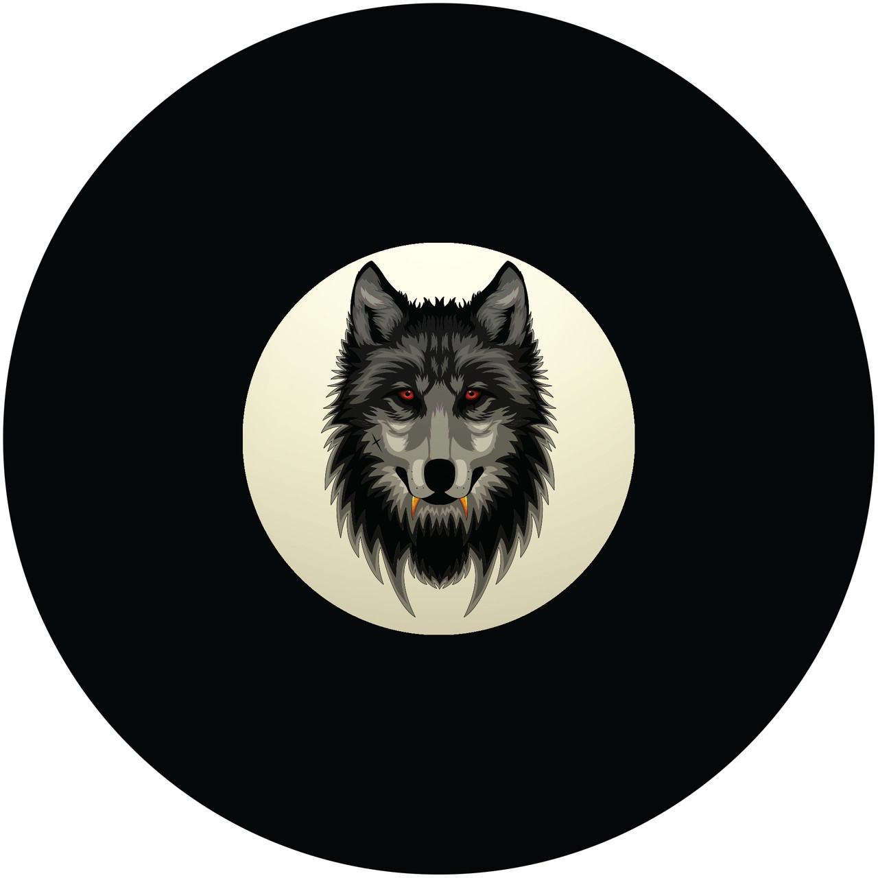 Golden Fanged Wolf 8 Ball