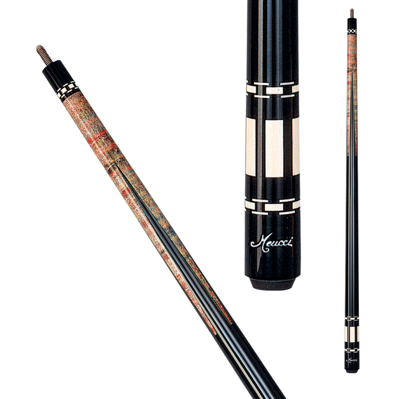 Meucci Pool Cue Hall of Fame Black Dot MEHOF01BDA