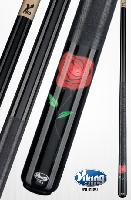 Viking DeCues Pool Cue Wild Rose DE0300