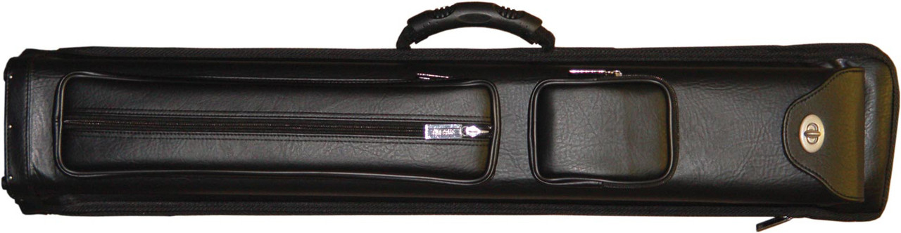 Black Hard Combo Pool Cue Case for 3 Butts, 5 Shafts