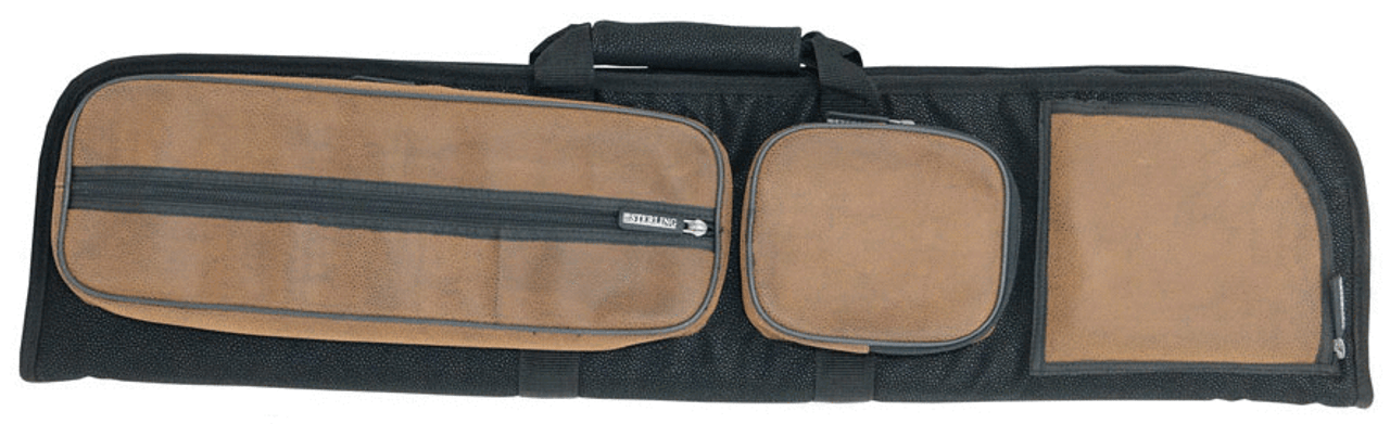 Brown Superior Soft Pool Cue Case for 3 Cues