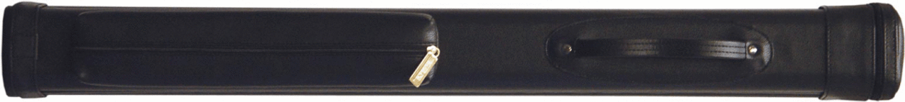 Black Fancy Pool Cue Case for 2 Cues and Extra Shaft