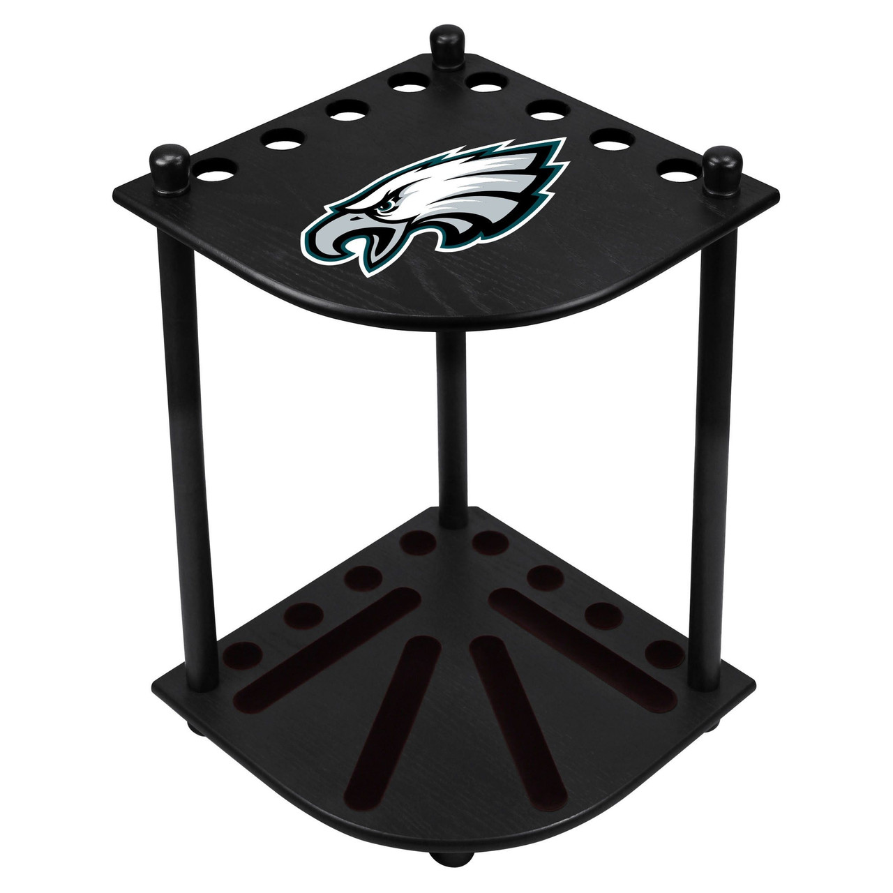 Philadelphia Eagles Corner Pool Cue Rack