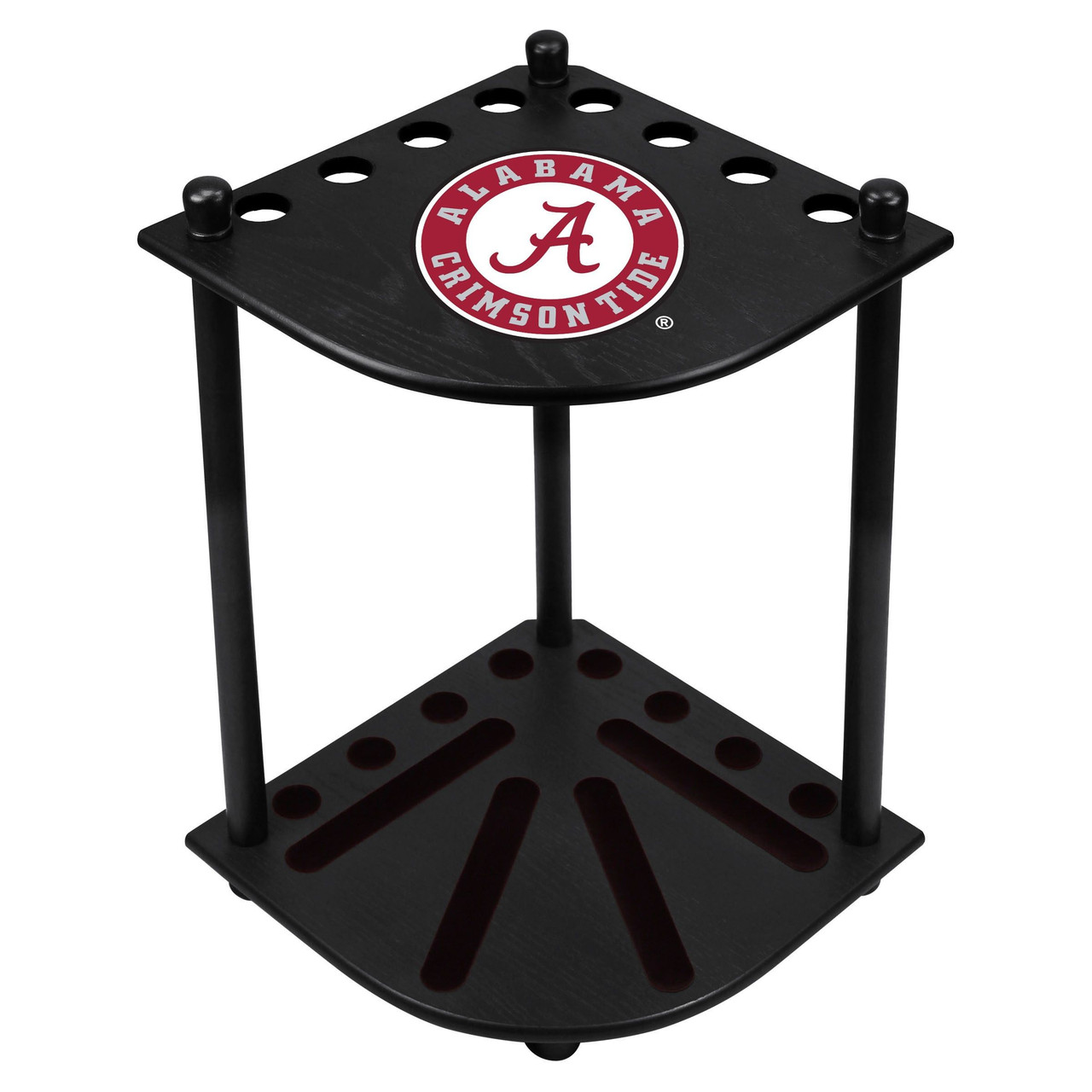 Alabama Crimson Tide Corner Pool Cue Rack