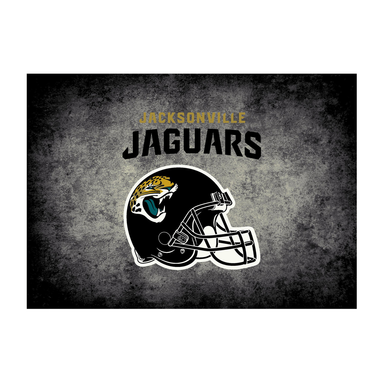 Jacksonville Jaguars 4x6 ft Distressed Rug