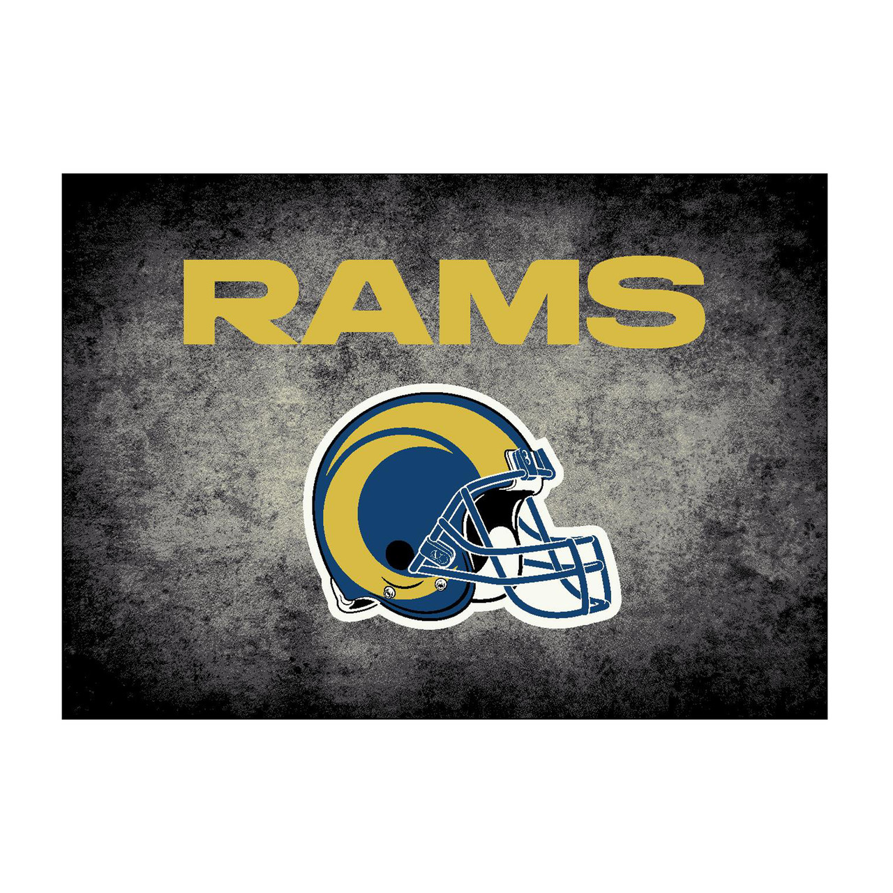 Los Angeles Rams 6x8 ft Distressed Rug