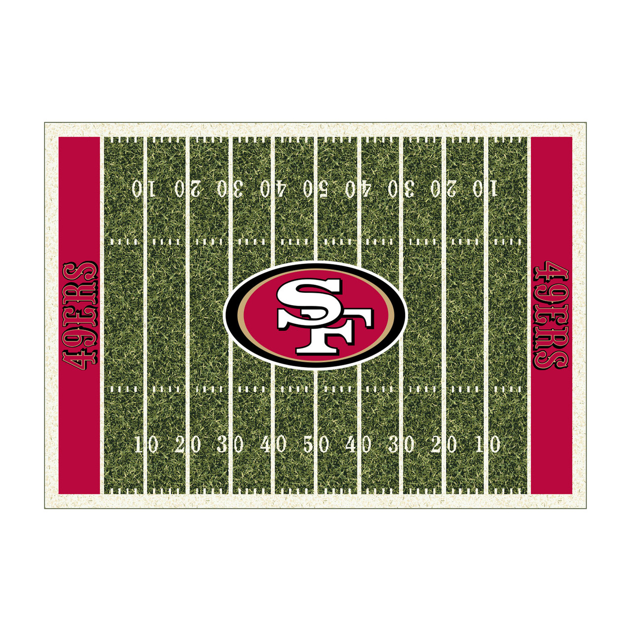 San Francisco 49ers 8x11 ft Homefield Rug