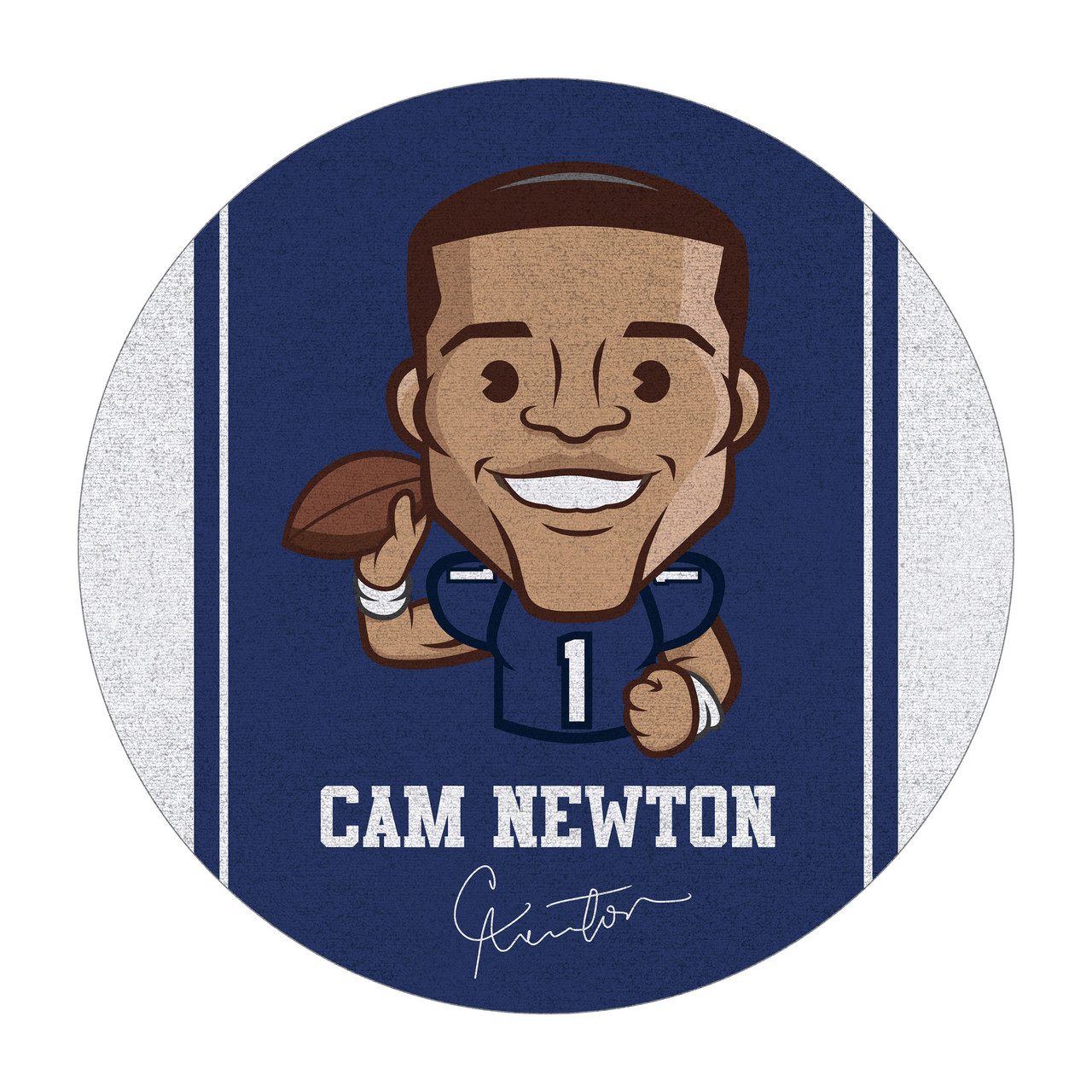 Cam Newton 64" Round Area Rug