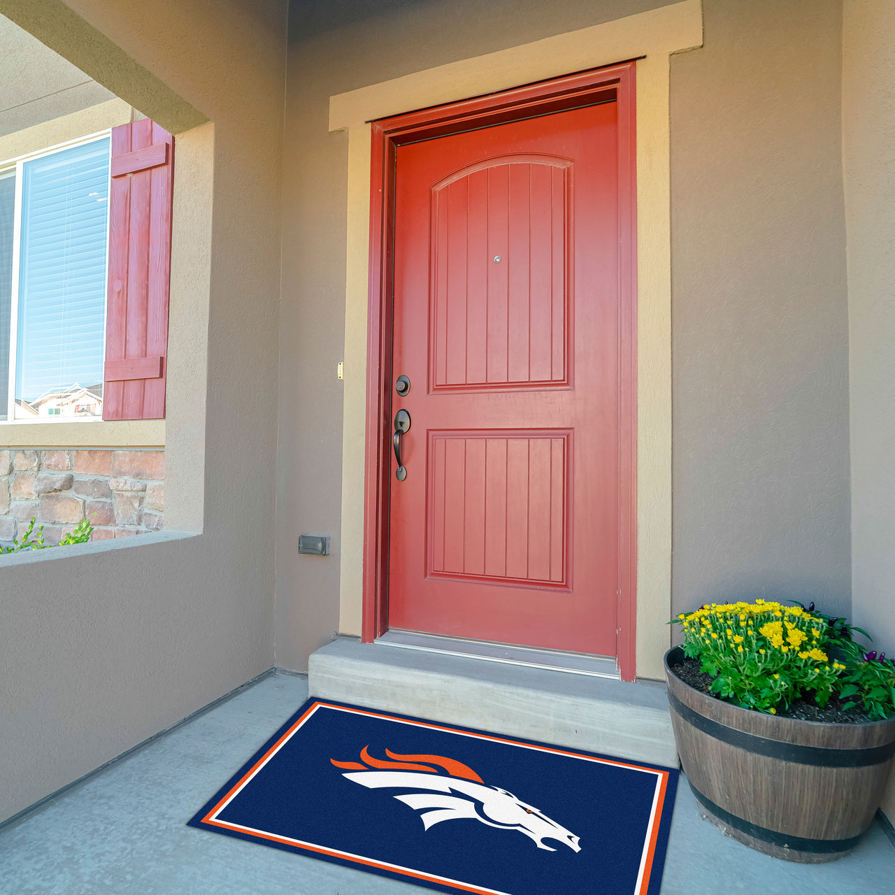 Denver Broncos 3 x 4 ft Area Rug