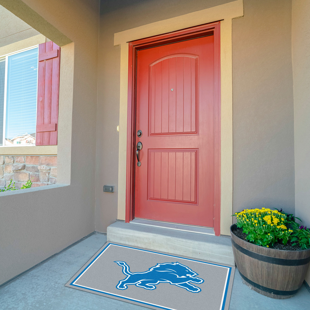 Detroit Lions 3 x 4 ft Area Rug