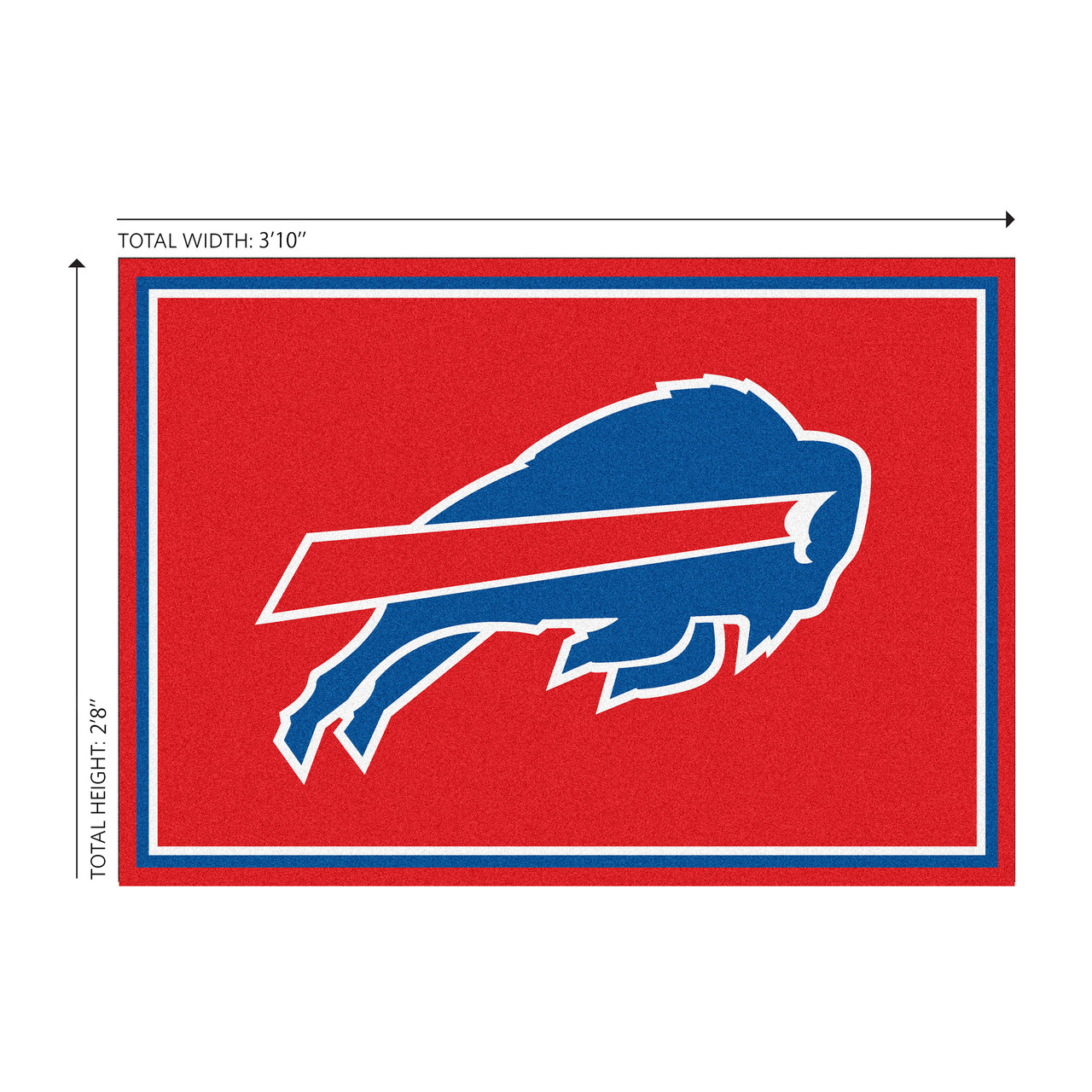 Buffalo Bills 3 x 4 ft Area Rug