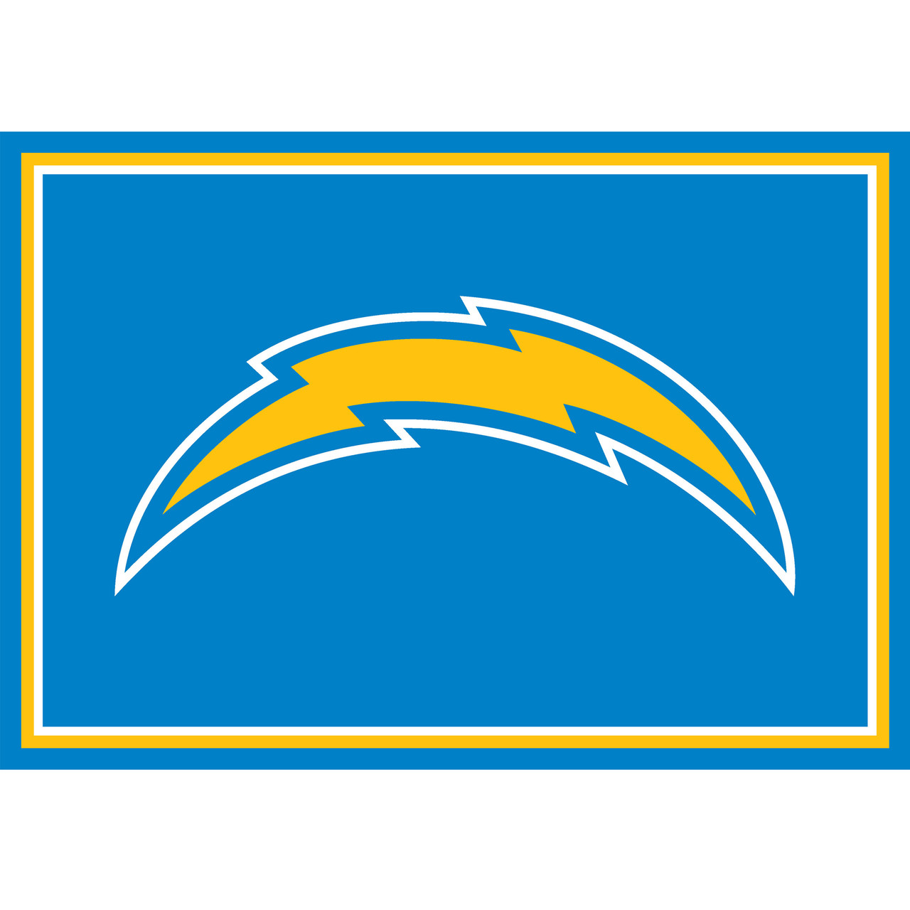 Los Angeles Chargers 3 x 4 ft Area Rug