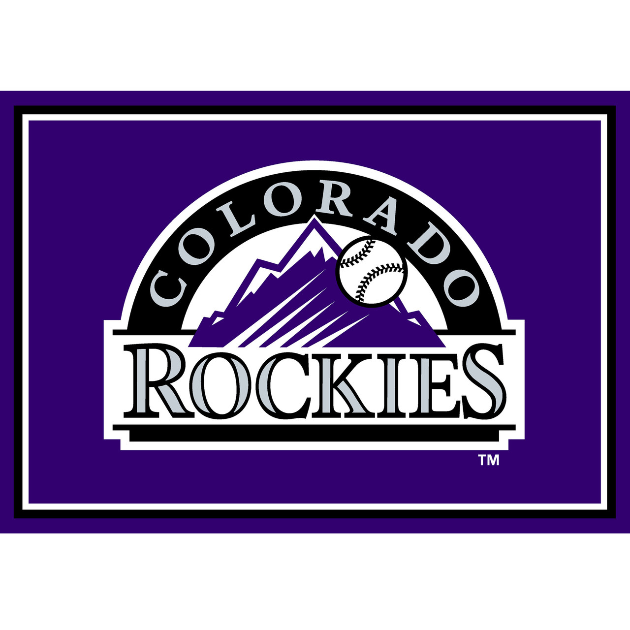 Colorado Rockies 3 x 4 ft Area Rug