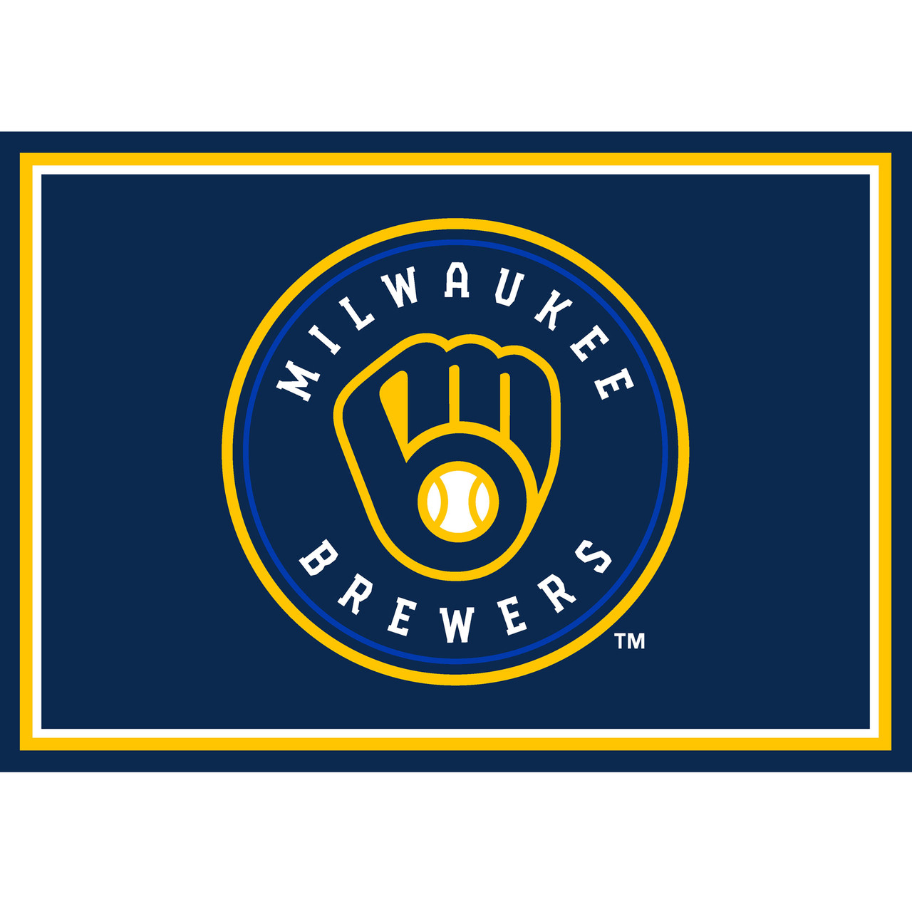 Milwaukee Brewers 3 x 4 ft Area Rug