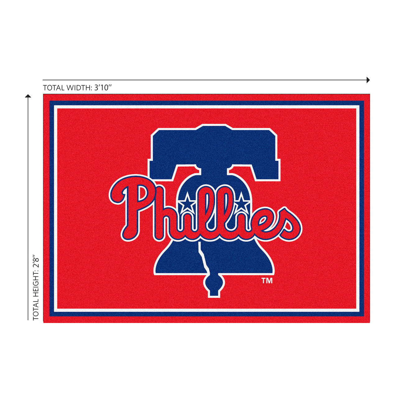 Philadelphia Phillies 3 x 4 ft Area Rug