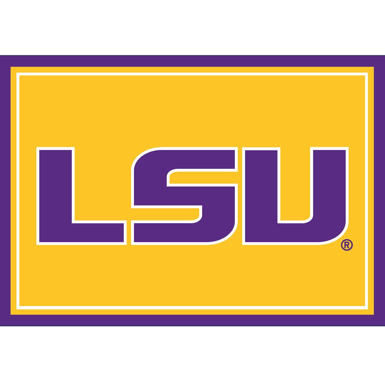 LSU Tigers 3 x 4 ft Area Rug