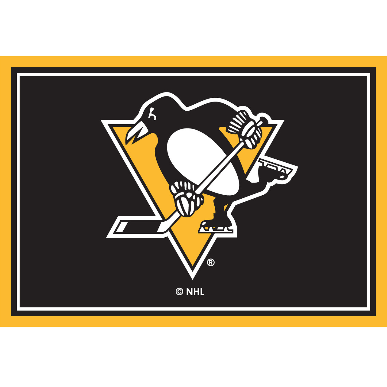 Pittsburgh Penguins 3 x 4 ft Area Rug