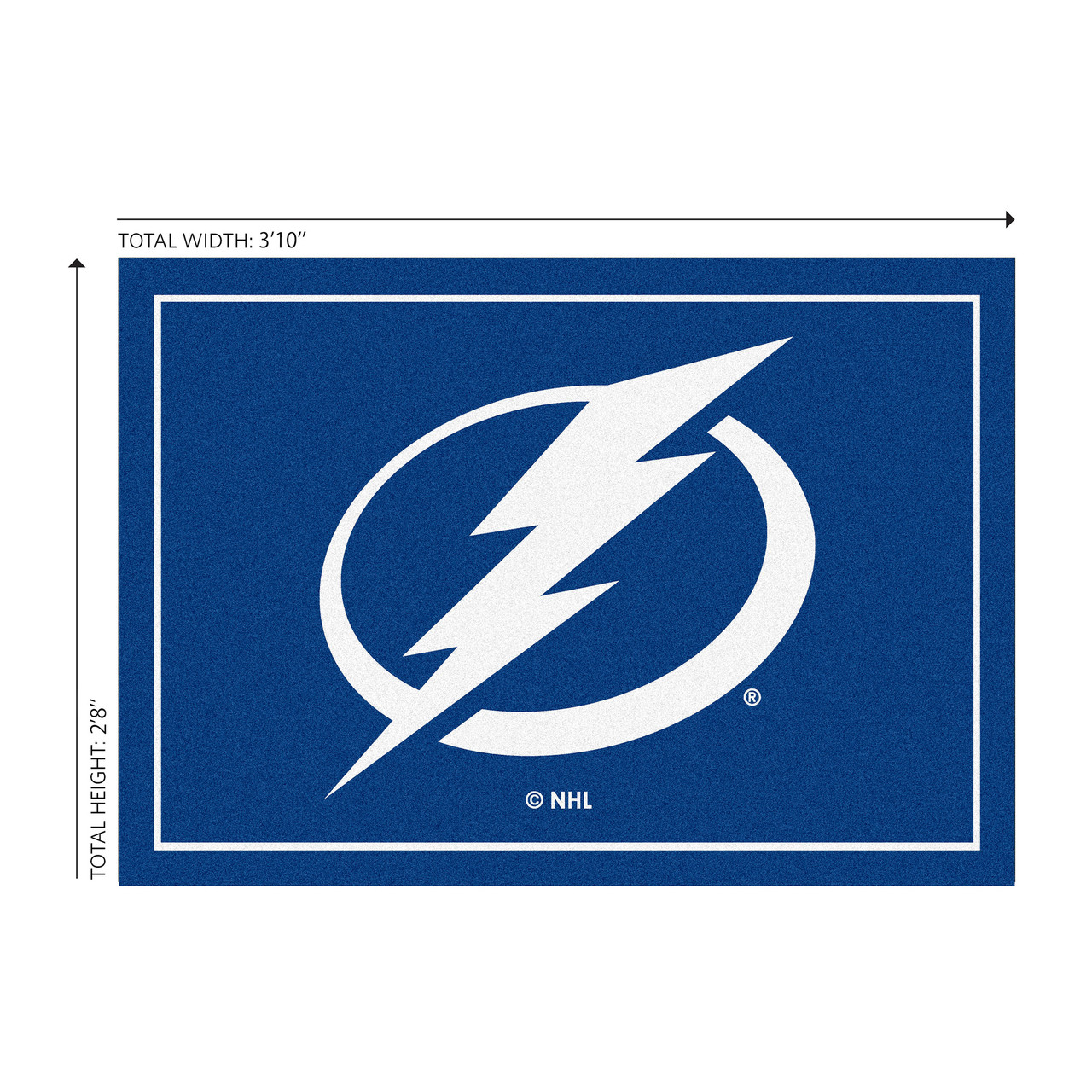 Tampa Bay Lightning 3 x 4 ft Area Rug