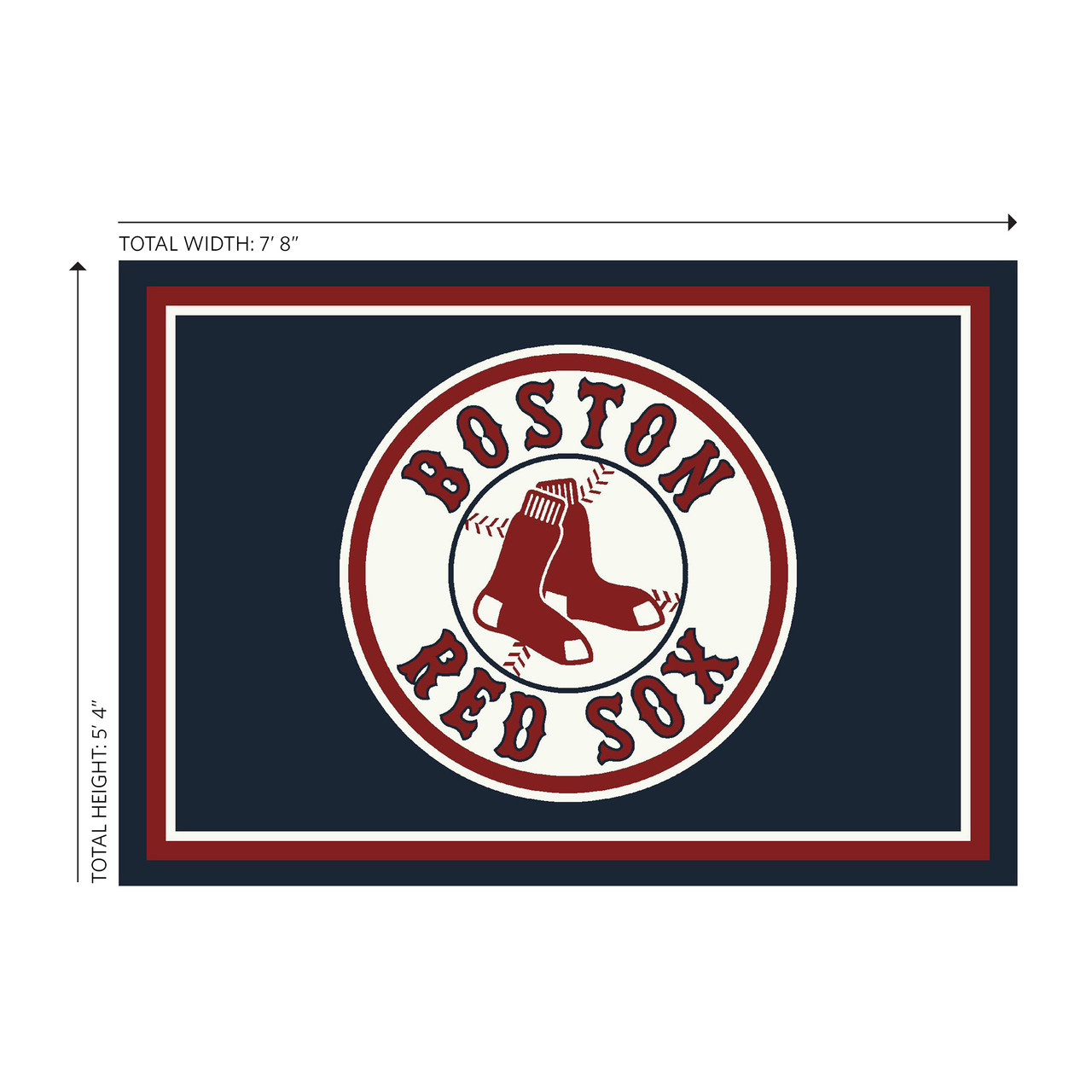 Boston Red Sox 6 x 8 ft Spirit Rug