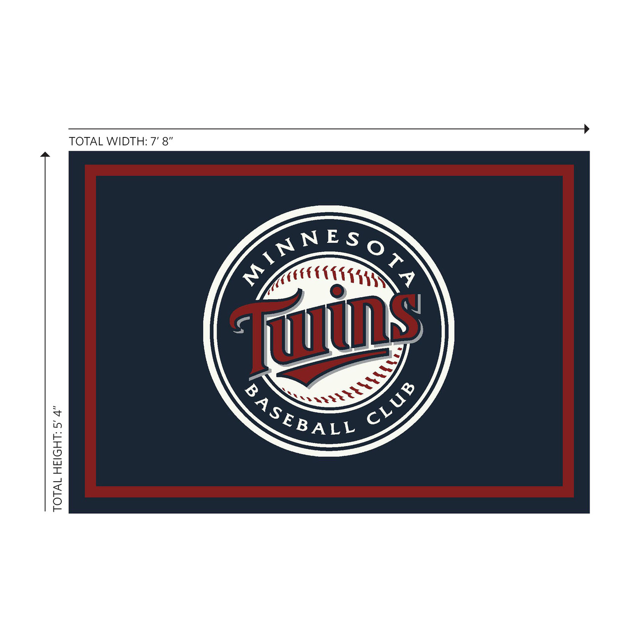 Minnesota Twins 6 x 8 ft Spirit Rug