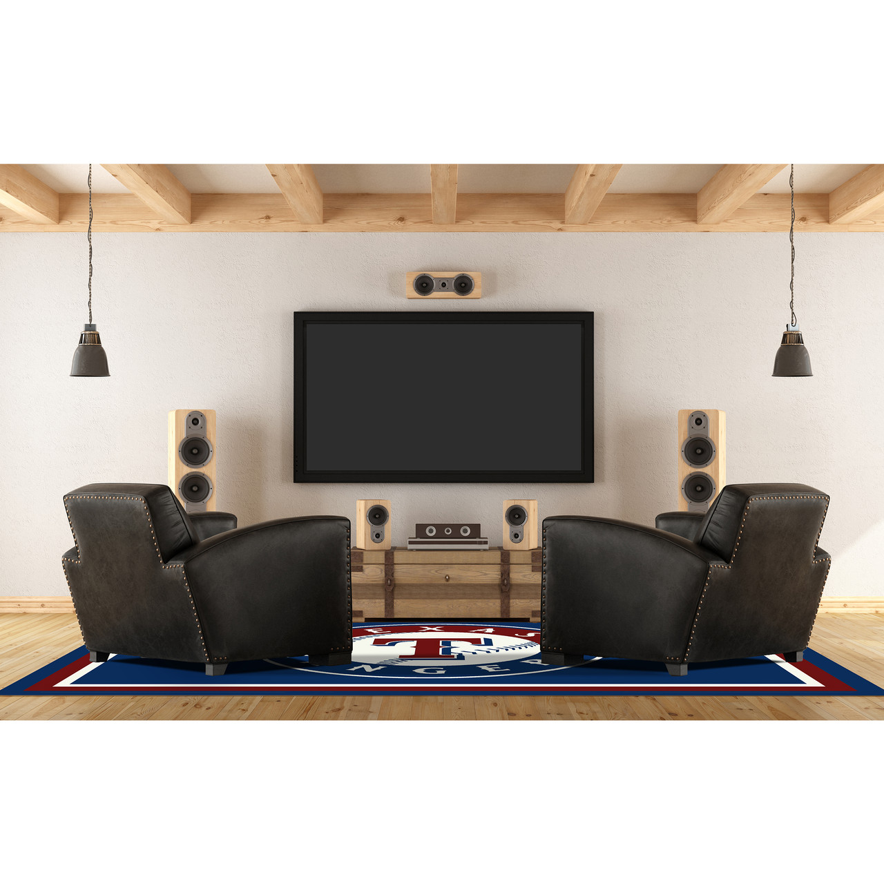 Texas Rangers 6 x 8 ft Spirit Rug