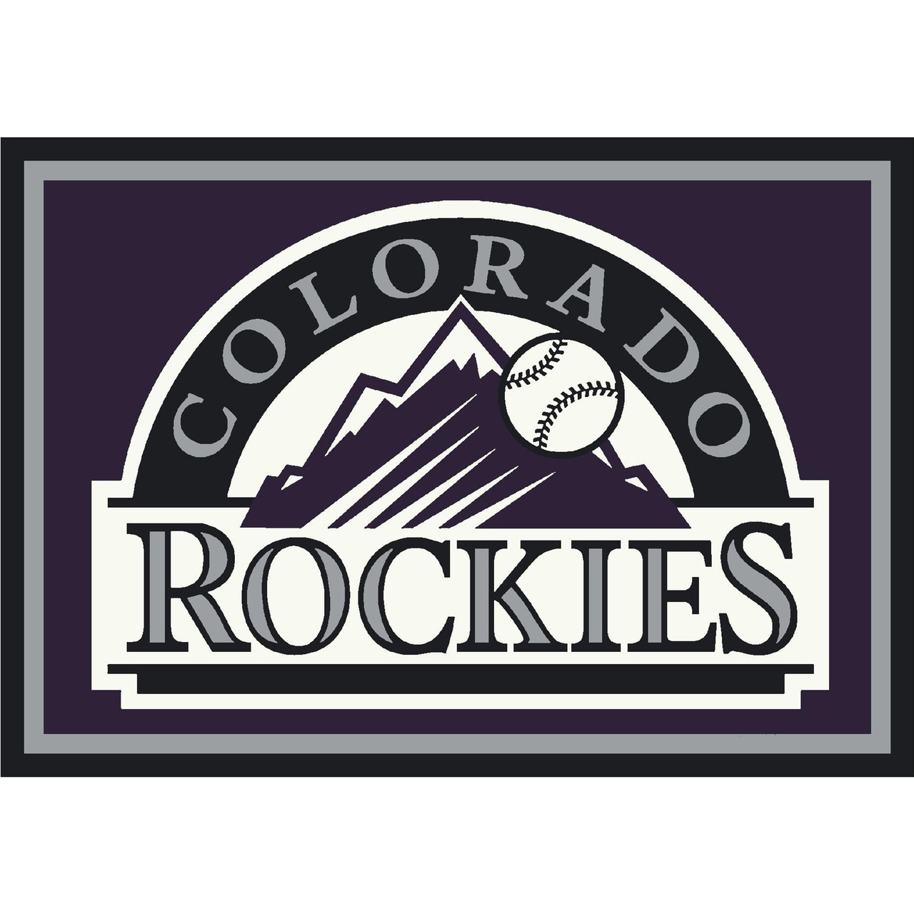 Colorado Rockies 6 x 8 ft Spirit Rug