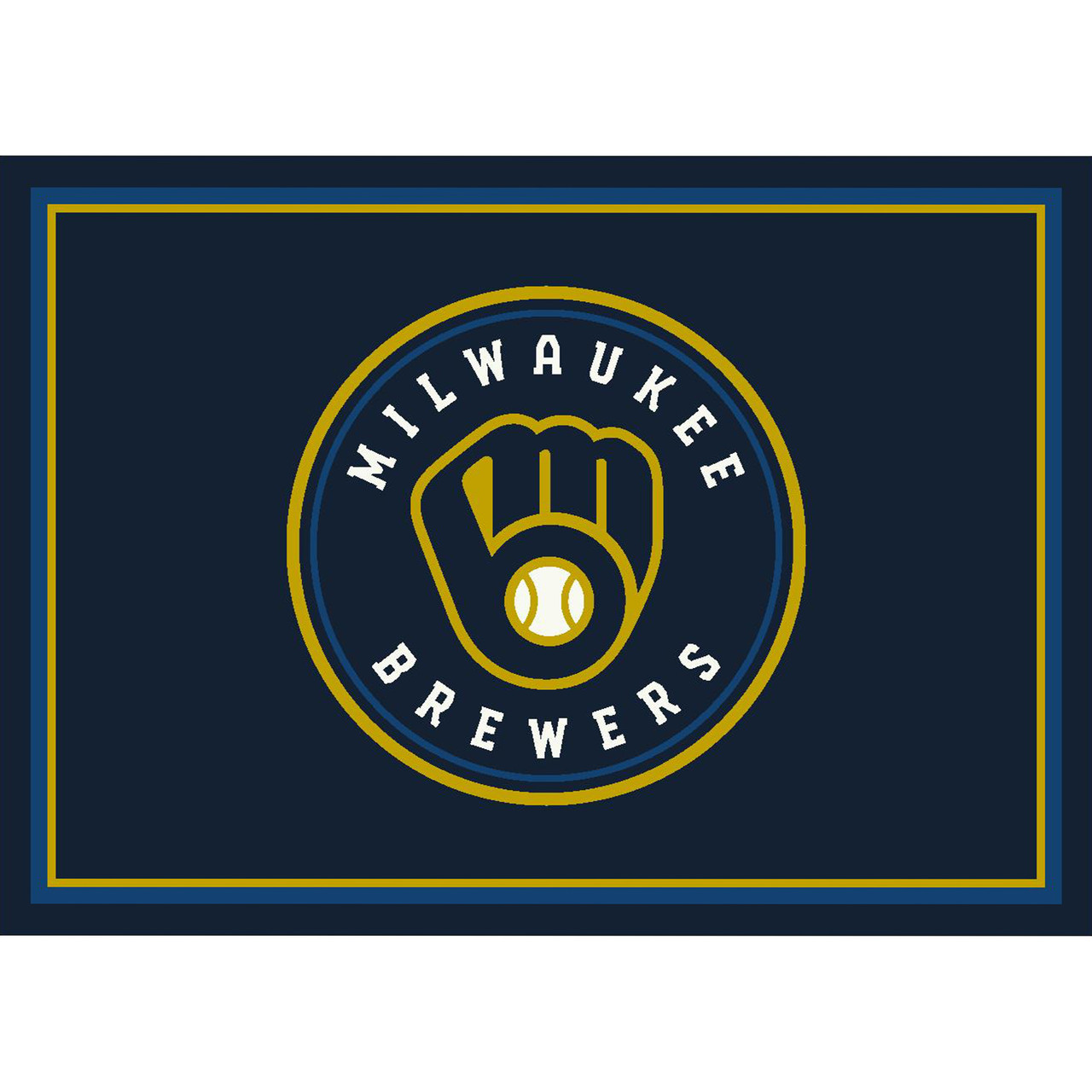 Milwaukee Brewers 6 x 8 ft Spirit Rug