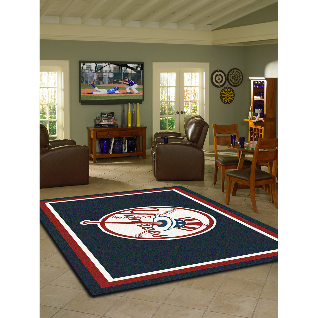 New York Yankees 8 x 11 ft Spirit Rug