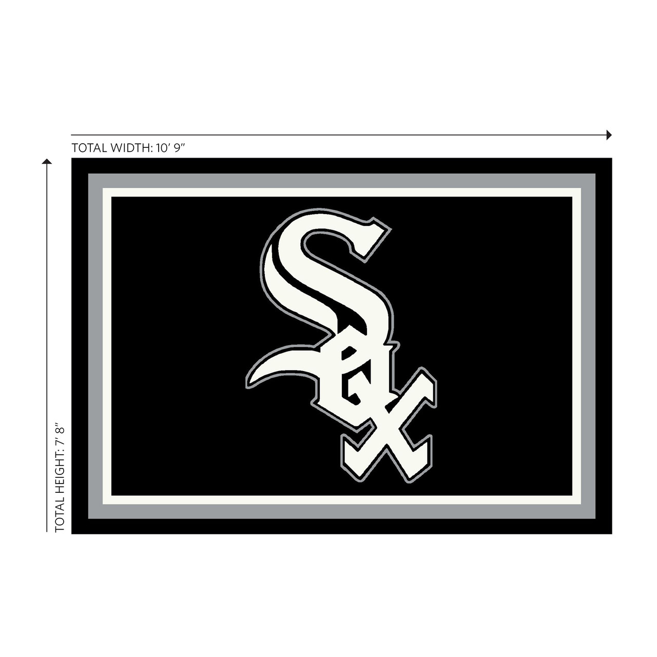 Chicago White Sox 8 x 11 ft Spirit Rug