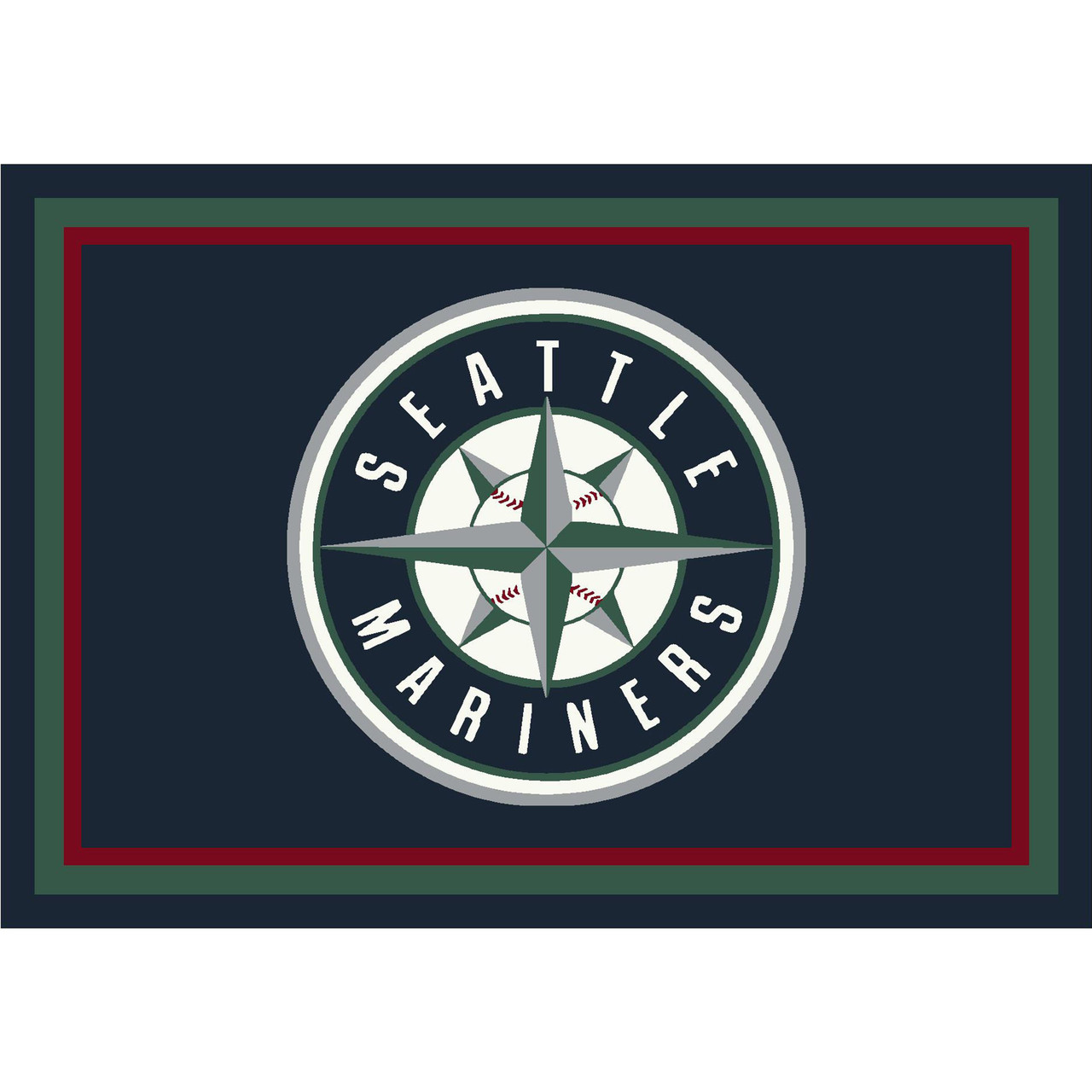 Seattle Mariners 8 x 11 ft Spirit Rug