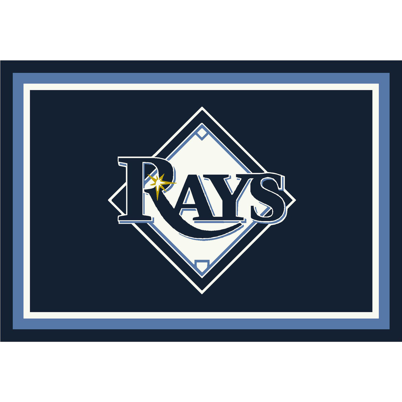 Tampa Bay Rays 8 x 11 ft Spirit Rug