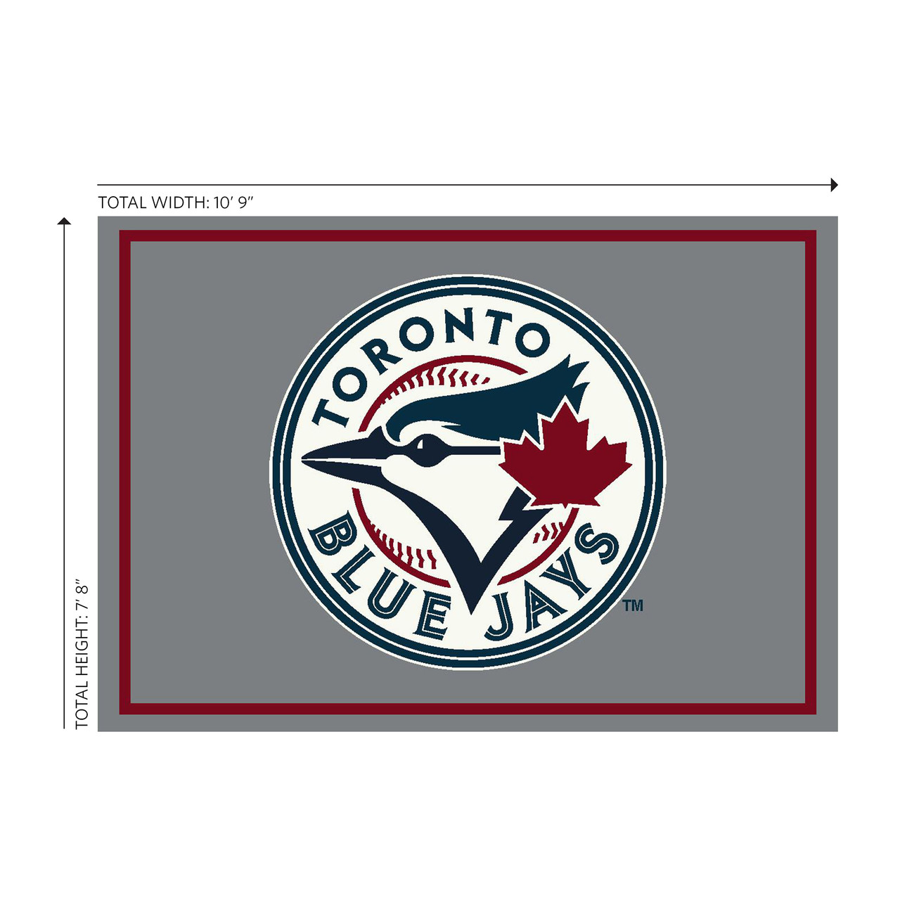 Toronto Blue Jays 8 x 11 ft Spirit Rug