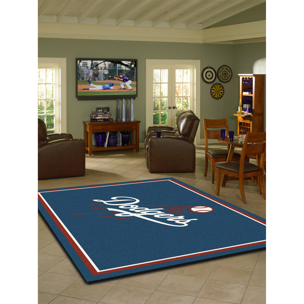 Los Angeles Dodgers 8 x 11 ft Spirit Rug