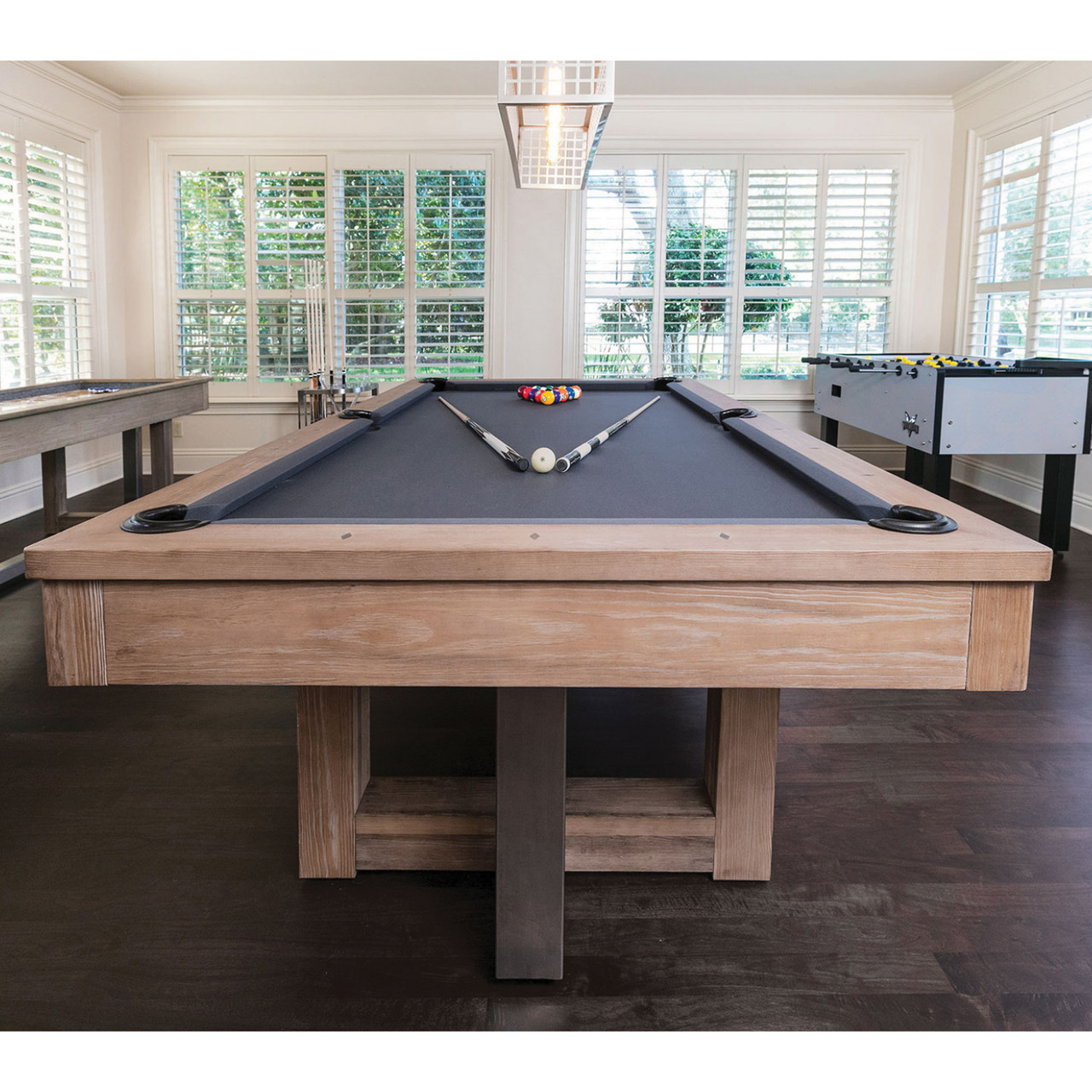 Abbey 8' Billiard Table - Gray