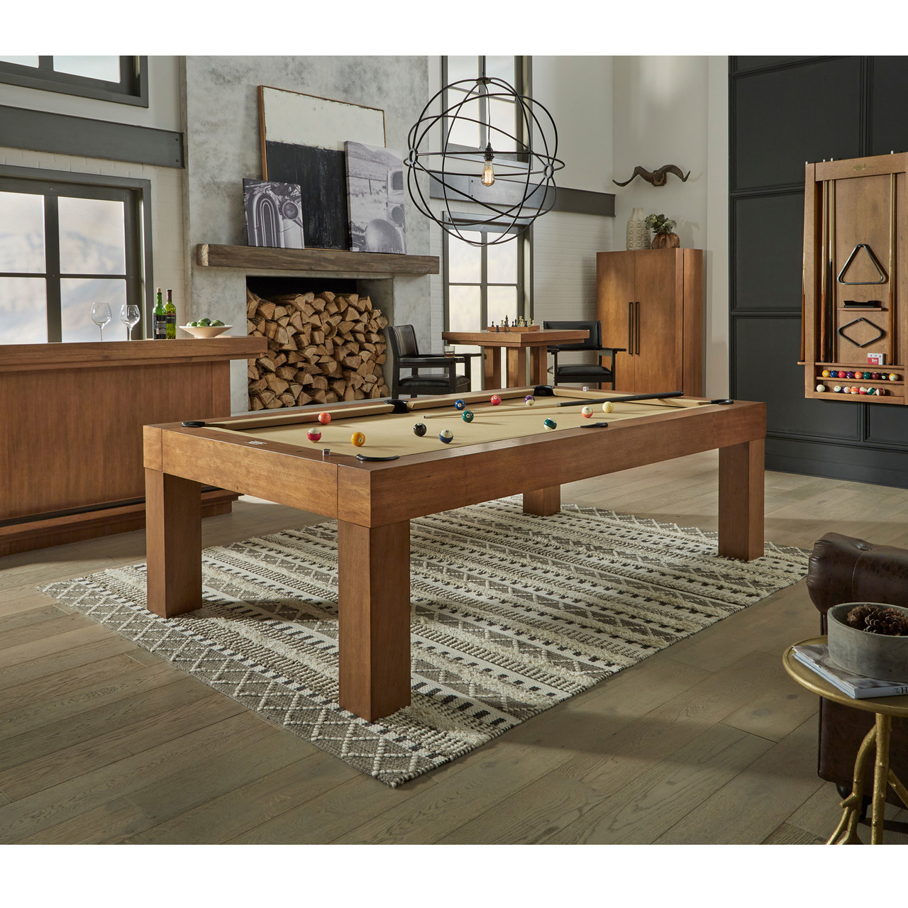 Alta 8' Pool Table - Brushed Walnut