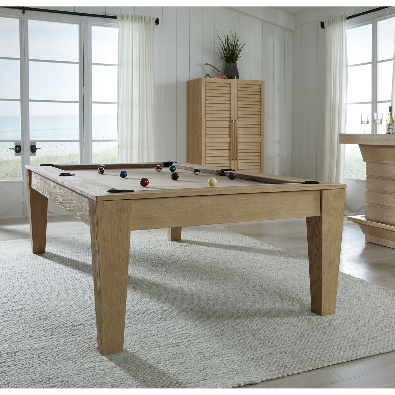 Port Royal 8' Billiard Table - White Oak