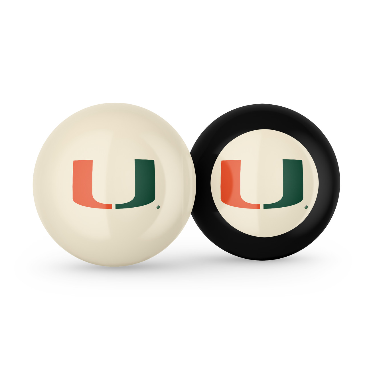 Miami Hurricanes Cue Ball & 8 Ball - Combo Pack
