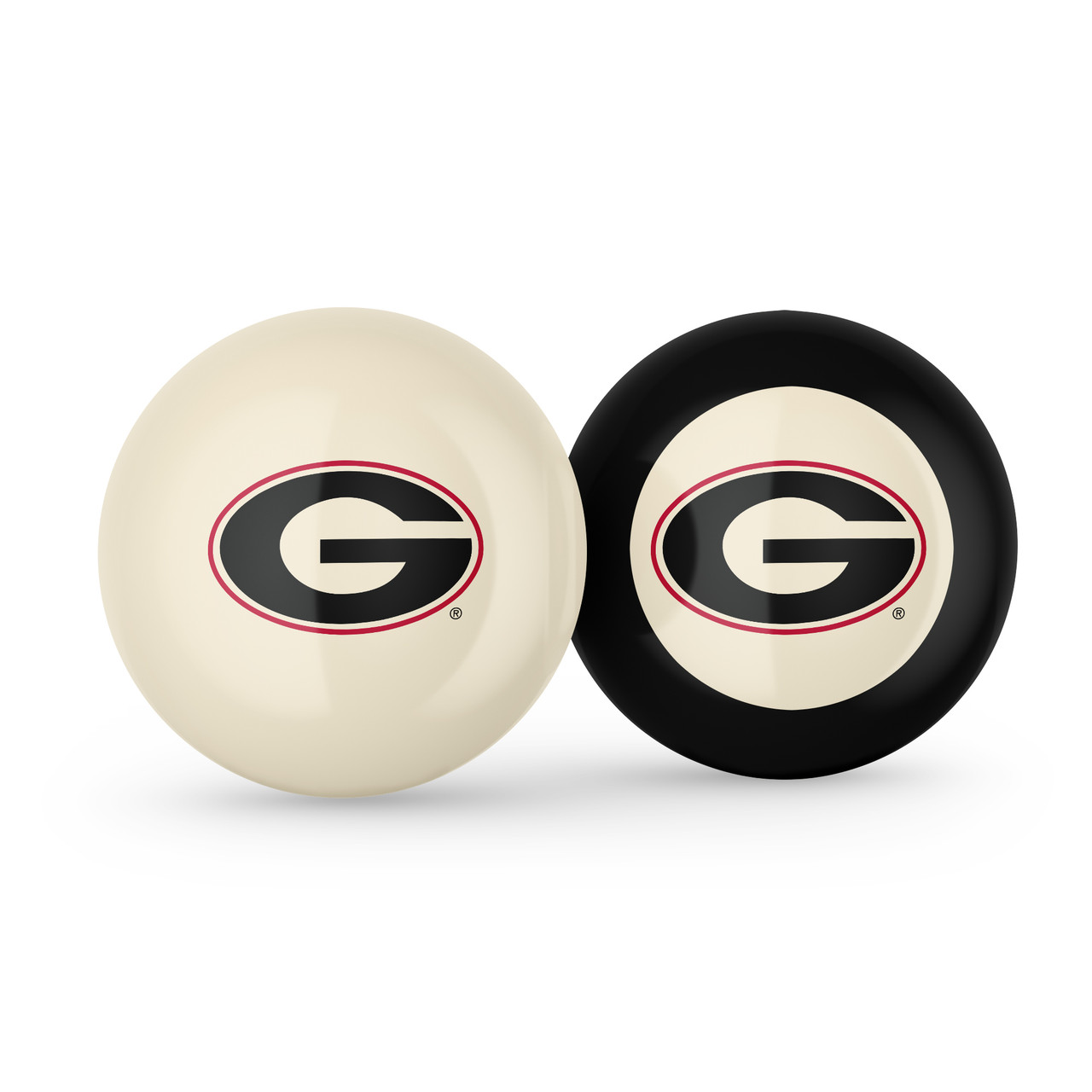 Georgia Bulldogs Cue Ball & 8 Ball - Combo Pack