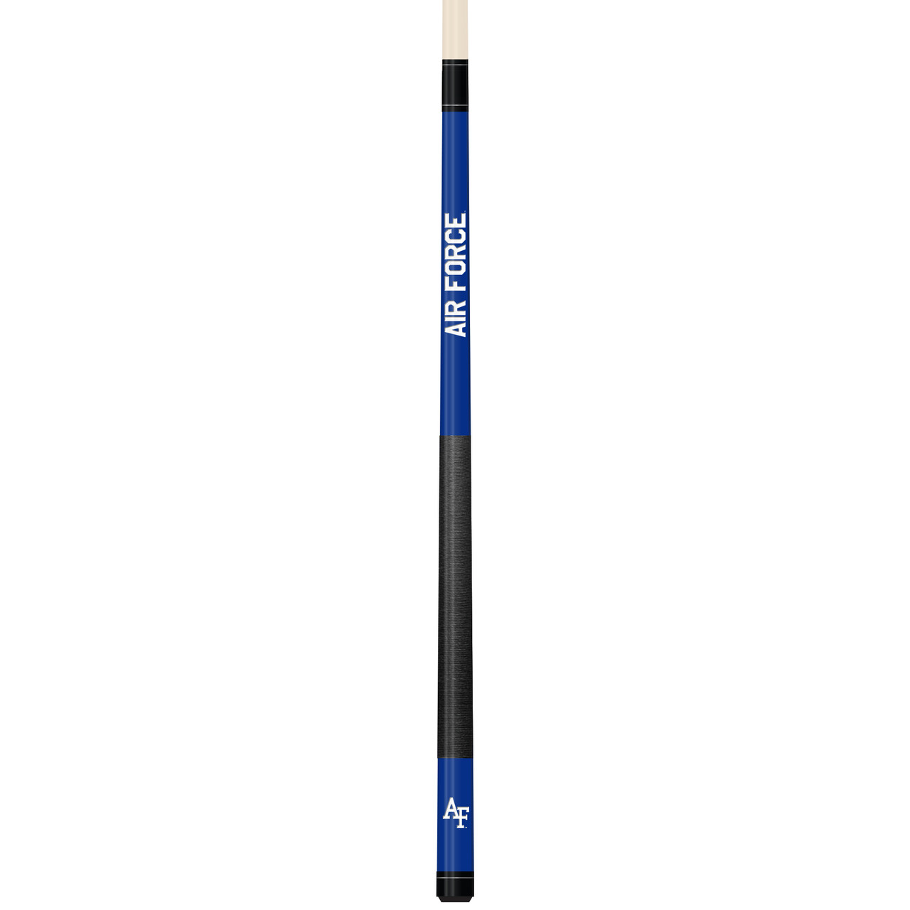 Air Force Falcons Custom Engraved Blue Billiard Cue - White