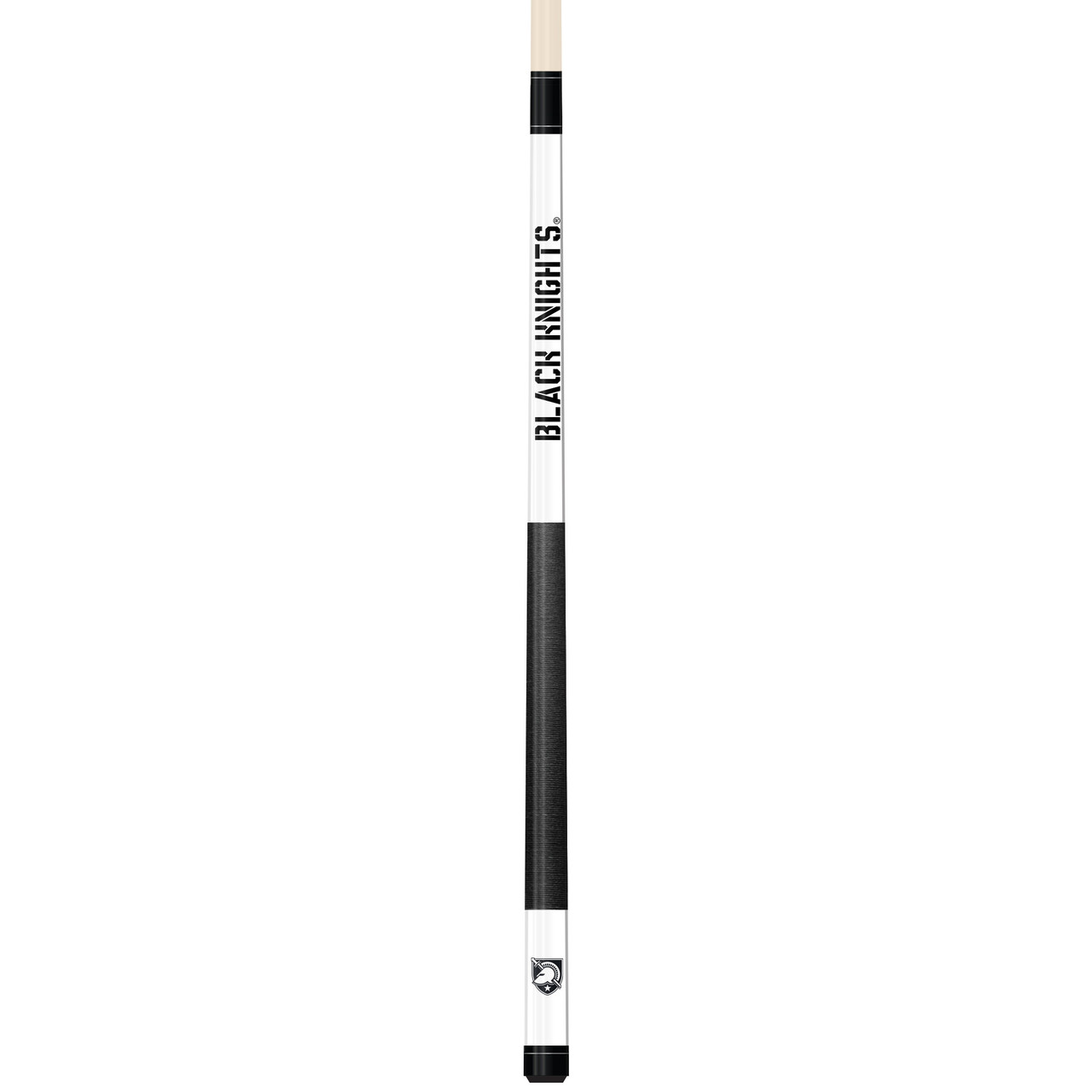 Army Black Knights Custom Engraved White Billiard Cue - Black