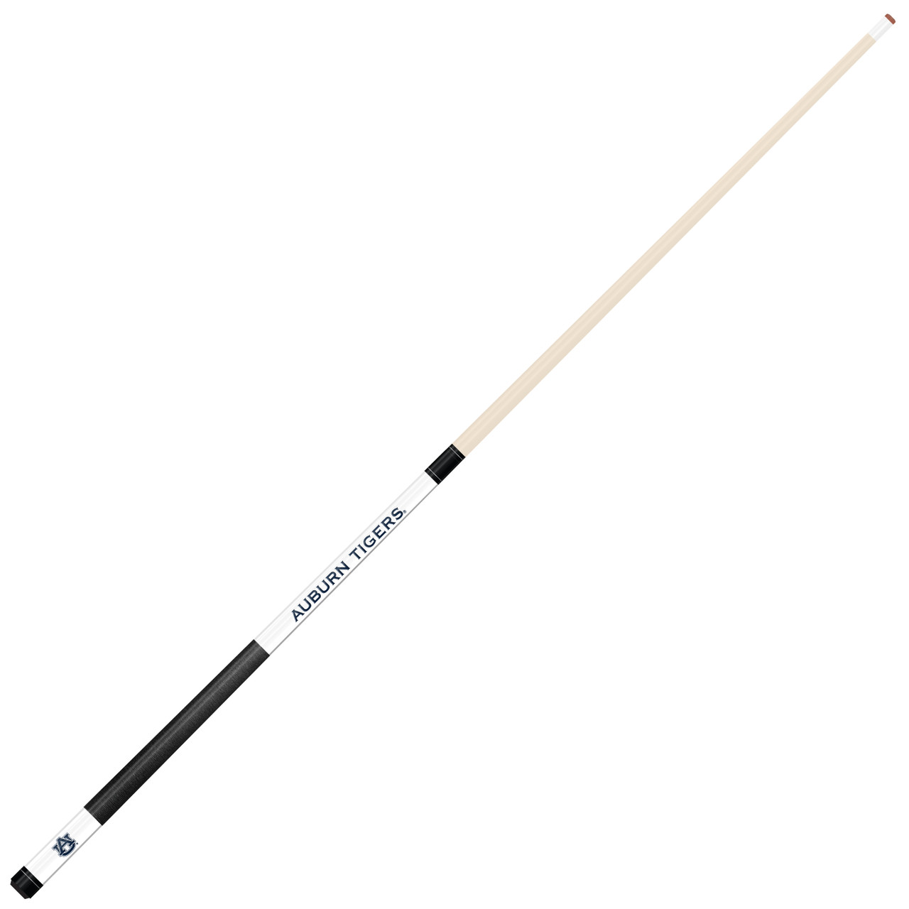 Auburn Tigers Custom Engraved White Billiard Cue - Blue