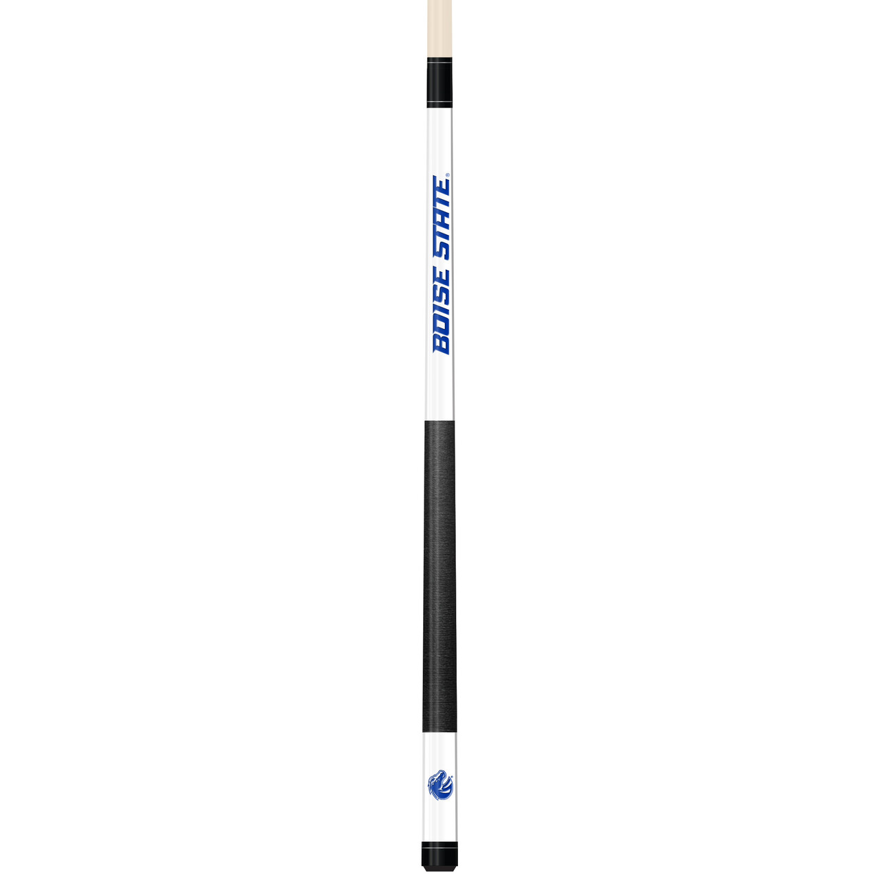 Boise State Broncos Custom Engraved White Billiard Cue - Blue